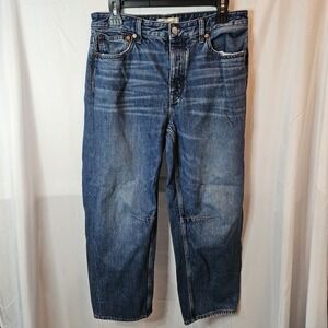 Madewell Darted Barrel-Leg Jeans. Wms Sz 28 Mid To High Rise Arcuate Avant-basic